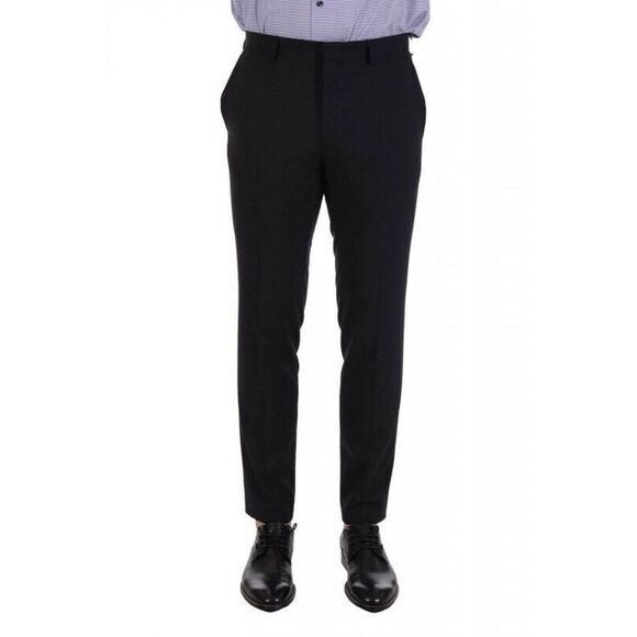 Hugo Boss 50456479 Men's Sz 36R Charcoal Super-Flex Micro-Check Chino Pants $198 - Picture 12 of 13